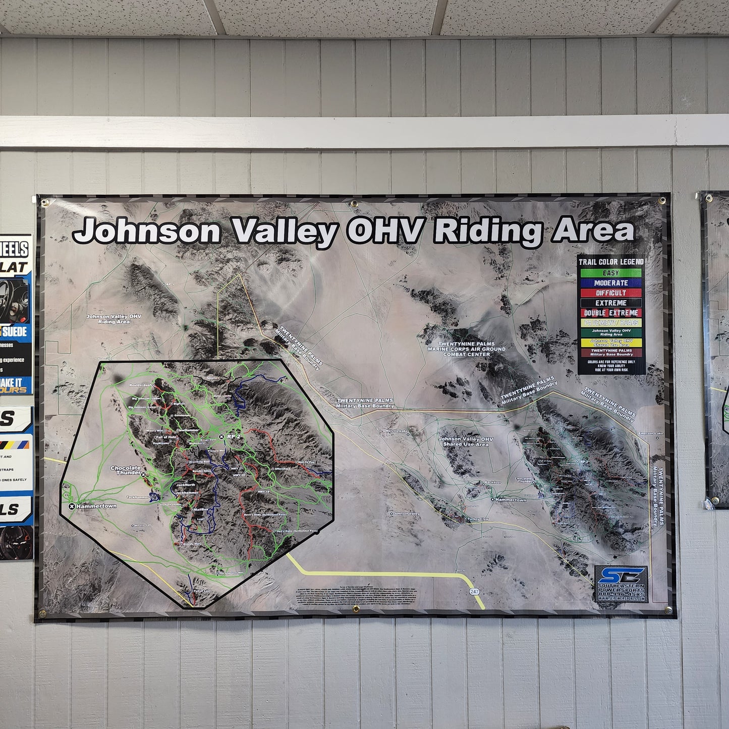 Johnson Valley OHV Map Vinyl Banner 72"x48"